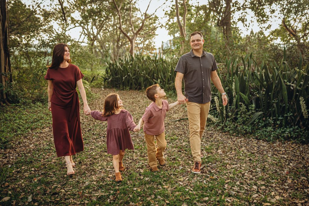 Golden Hour Family of Four