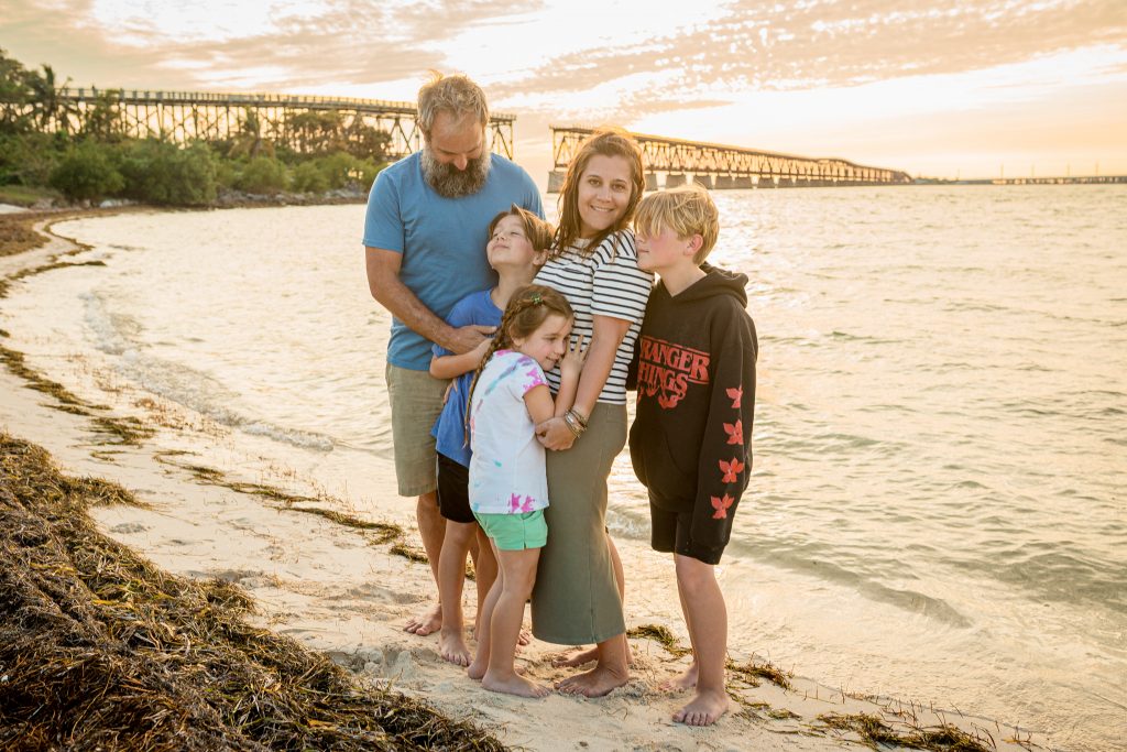 Family at the Keys